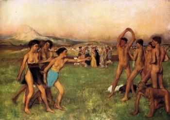 Edgar Degas : Young Spartans